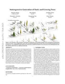 Autoregressive Generation of Static and Growing Trees