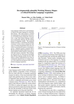 Developmentally-plausible Working Memory Shapes a Critical Period for Language Acquisition