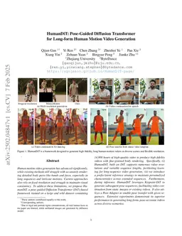 HumanDiT: Pose-Guided Diffusion Transformer for Long-form Human Motion Video Generation