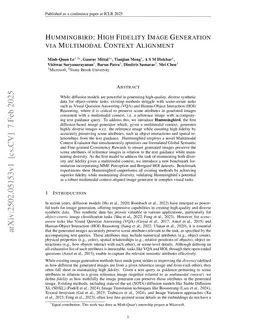 Hummingbird: High Fidelity Image Generation via Multimodal Context Alignment