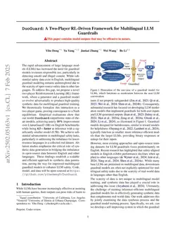 DuoGuard: A Two-Player RL-Driven Framework for Multilingual LLM Guardrails