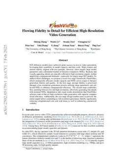 FlashVideo: Flowing Fidelity to Detail for Efficient High-Resolution Video Generation