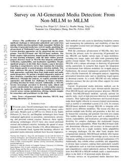 Survey on AI-Generated Media Detection: From Non-MLLM to MLLM