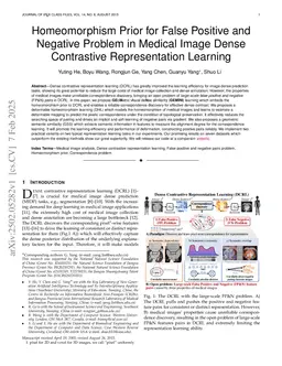 Homeomorphism Prior for False Positive and Negative Problem in Medical Image Dense Contrastive Representation Learning