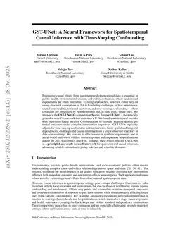 GST-UNet: A Neural Framework for Spatiotemporal Causal Inference with Time-Varying Confounding