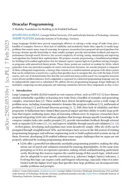 Oracular Programming: A Modular Foundation for Building LLM-Enabled Software