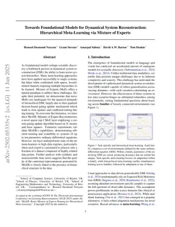 Towards Foundational Models for Dynamical System Reconstruction: Hierarchical Meta-Learning via Mixture of Experts