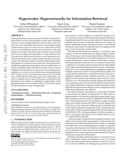 Hypencoder: Hypernetworks for Information Retrieval