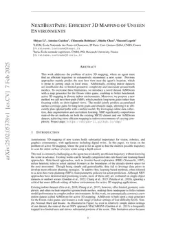 NextBestPath: Efficient 3D Mapping of Unseen Environments