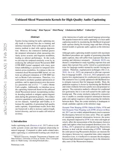 Unbiased Sliced Wasserstein Kernels for High-Quality Audio Captioning