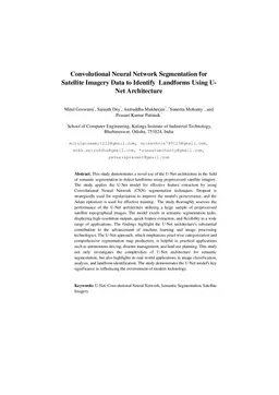 Convolutional Neural Network Segmentation for Satellite Imagery Data to Identify Landforms Using U-Net Architecture