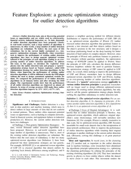 Feature Explosion: a generic optimization strategy for outlier detection algorithms