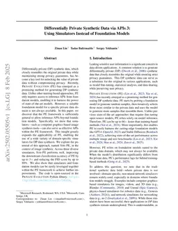 Differentially Private Synthetic Data via APIs 3: Using Simulators Instead of Foundation Model