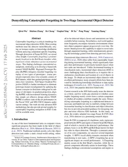 Demystifying Catastrophic Forgetting in Two-Stage Incremental Object Detector