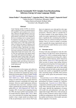 Towards Sustainable NLP: Insights from Benchmarking Inference Energy in Large Language Models