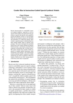 Gender Bias in Instruction-Guided Speech Synthesis Models