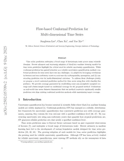 Flow-based Conformal Prediction for Multi-dimensional Time Series