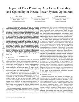 Impact of Data Poisoning Attacks on Feasibility and Optimality of Neural Power System Optimizers