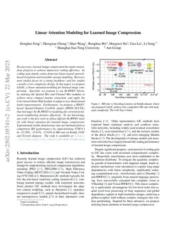 Linear Attention Modeling for Learned Image Compression