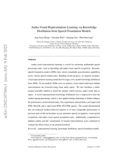 Audio-Visual Representation Learning via Knowledge Distillation from Speech Foundation Models