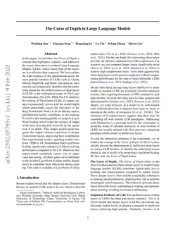 The Curse of Depth in Large Language Models