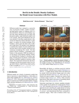 Devil is in the Details: Density Guidance for Detail-Aware Generation with Flow Models