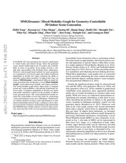 MMGDreamer: Mixed-Modality Graph for Geometry-Controllable 3D Indoor Scene Generation