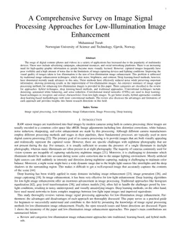 A Comprehensive Survey on Image Signal Processing Approaches for Low-Illumination Image Enhancement