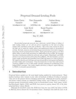 Perpetual Demand Lending Pools