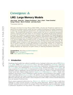 LM2: Large Memory Models