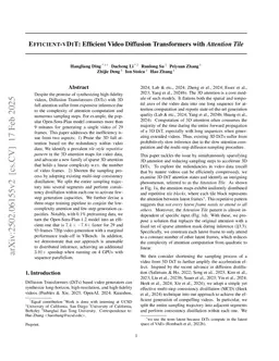 Efficient-vDiT: Efficient Video Diffusion Transformers With Attention Tile
