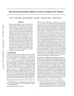 Spectral-factorized Positive-definite Curvature Learning for NN Training