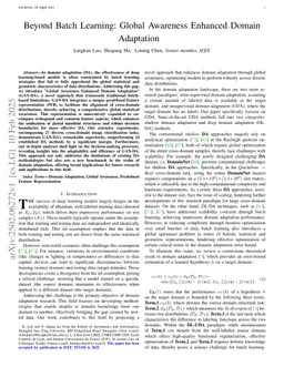 Beyond Batch Learning: Global Awareness Enhanced Domain Adaptation