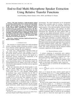 End-to-End Multi-Microphone Speaker Extraction Using Relative Transfer Functions
