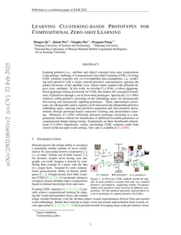Learning Clustering-based Prototypes for Compositional Zero-shot Learning