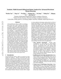 Sentient: Detecting APTs Via Capturing Indirect Dependencies and Behavioral Logic