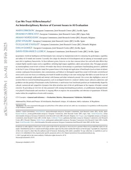 Can We Trust AI Benchmarks? An Interdisciplinary Review of Current Issues in AI Evaluation