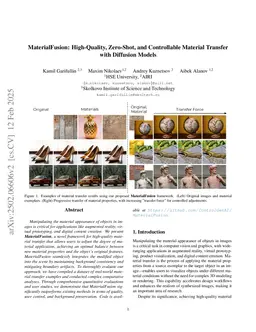MaterialFusion: High-Quality, Zero-Shot, and Controllable Material Transfer with Diffusion Models