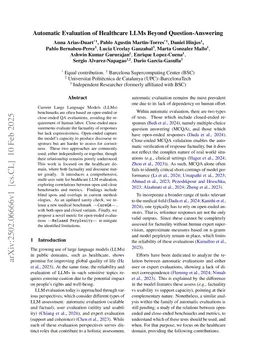 Automatic Evaluation of Healthcare LLMs Beyond Question-Answering