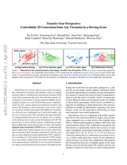 Transfer Your Perspective: Controllable 3D Generation from Any Viewpoint in a Driving Scene