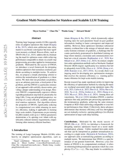 Gradient Multi-Normalization for Stateless and Scalable LLM Training