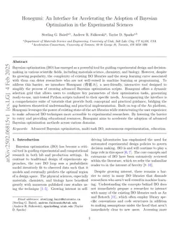 Honegumi: An Interface for Accelerating the Adoption of Bayesian Optimization in the Experimental Sciences