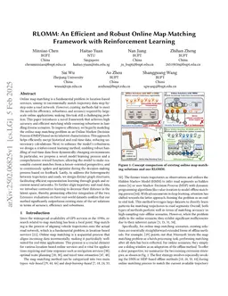RLOMM: An Efficient and Robust Online Map Matching Framework with Reinforcement Learning