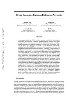 Group Reasoning Emission Estimation Networks