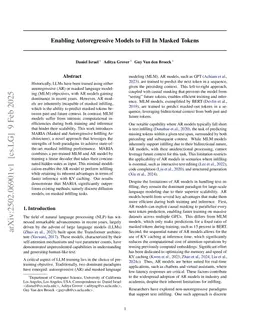 Enabling Autoregressive Models to Fill In Masked Tokens