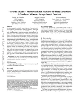 Towards a Robust Framework for Multimodal Hate Detection: A Study on Video vs. Image-based Content