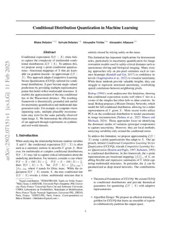 Conditional Distribution Quantization in Machine Learning