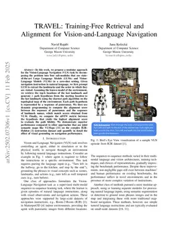 TRAVEL: Training-Free Retrieval and Alignment for Vision-and-Language Navigation