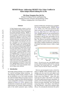 MEMIT-Merge: Addressing MEMIT's Key-Value Conflicts in Same-Subject Batch Editing for LLMs