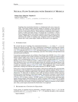 Neural Flow Samplers with Shortcut Models